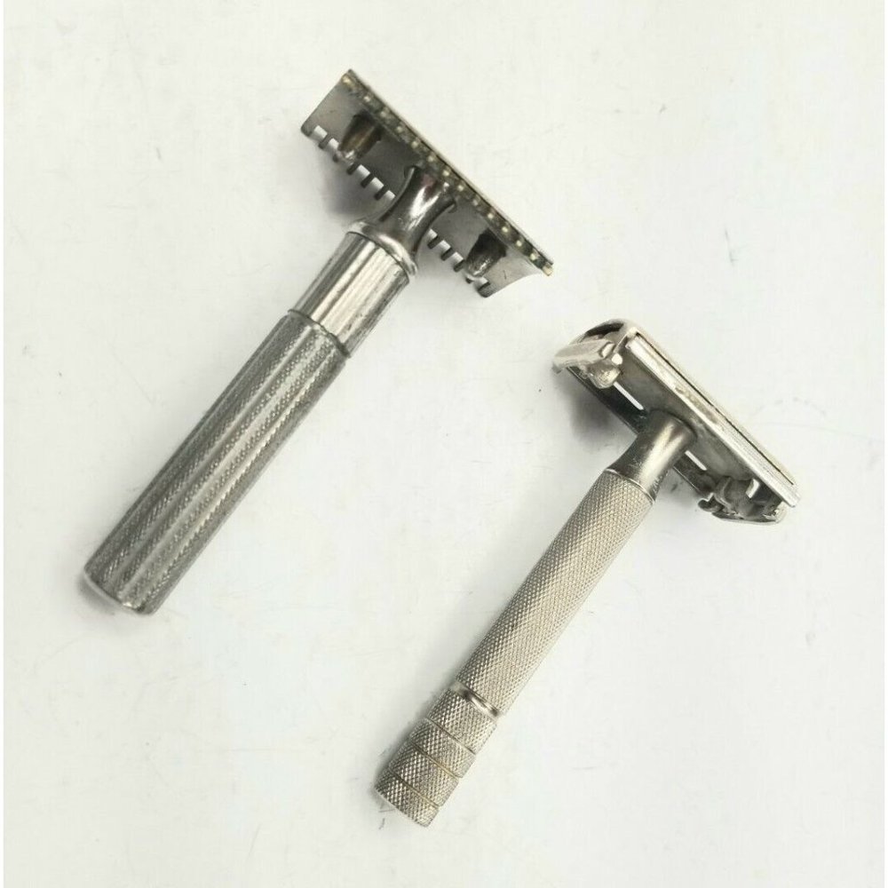 Antique Mens Razors Shave Lot Of 2 A6